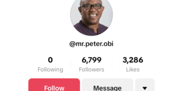 Peter Obi Joins Tiktok, Days After El-Rufai’s Entry