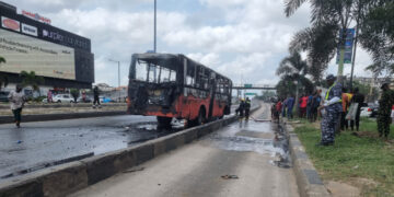 BRT Bus Fire in Lagos: How Passengers Narrowly Escaped a Deadly Blaze