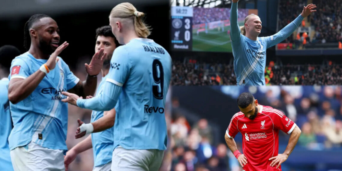 Haaland Hat-Trick Powers Manchester City Past Liverpool Into FA Cup Semi-Finals